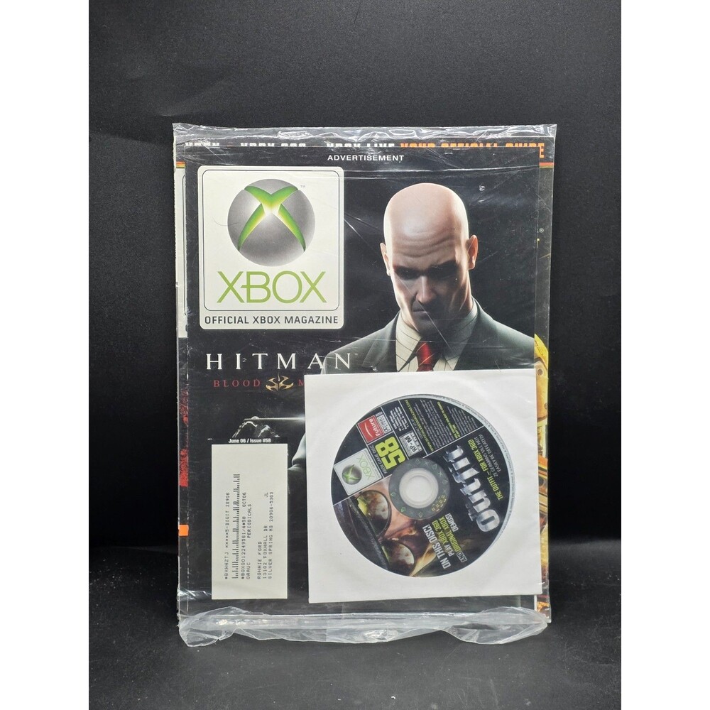 Official Xbox Magazine OXM June 2006 #58 Open w/ Demo Disc 85 Hitman Blood Money